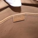 CELINE Luggage Nano Hand Bag Leather Suede 2way Beige Gold Auth ka5649A-21