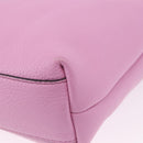 Salvatore Ferragamo Gancini Hand Bag Leather 2way Pink Gold Auth ka5650V-16