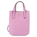 Salvatore Ferragamo Gancini Hand Bag Leather 2way Pink Gold Auth ka5650V-13