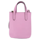 Salvatore Ferragamo Gancini Hand Bag Leather 2way Pink Gold Auth ka5650V-2