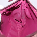 Christian Dior Trotter Canvas Accessory Pouch Red Silver Auth ka5653-19