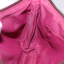Christian Dior Trotter Canvas Accessory Pouch Red Silver Auth ka5653-20