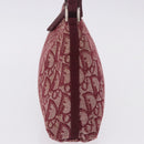 Christian Dior Trotter Canvas Accessory Pouch Red Silver Auth ka5653-4