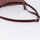 Christian Dior Trotter Canvas Accessory Pouch Red Silver Auth ka5653-8