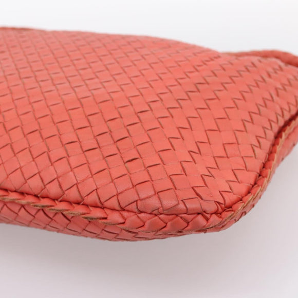 BOTTEGA VENETA INTRECCIATO Hobo Hand Bag Leather Pink 115654 Auth ka5654V