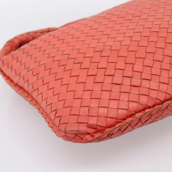 BOTTEGA VENETA INTRECCIATO Hobo Hand Bag Leather Pink 115654 Auth ka5654V
