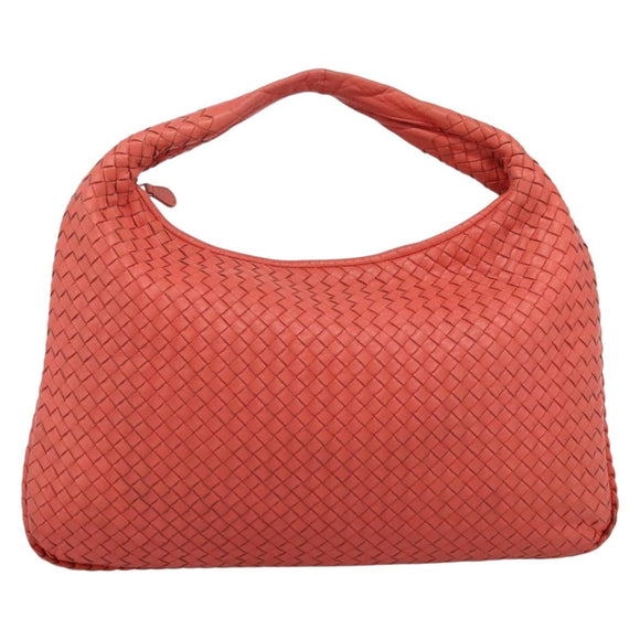 BOTTEGA VENETA INTRECCIATO Hobo Hand Bag Leather Pink 115654 Auth ka5654V