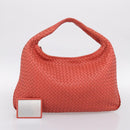 BOTTEGA VENETA INTRECCIATO Hobo Hand Bag Leather Pink 115654 Auth ka5654V-22