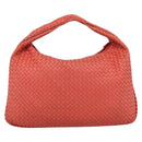 BOTTEGA VENETA INTRECCIATO Hobo Hand Bag Leather Pink 115654 Auth ka5654V-3
