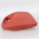 BOTTEGA VENETA INTRECCIATO Hobo Hand Bag Leather Pink 115654 Auth ka5654V-4