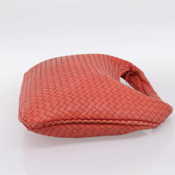 BOTTEGA VENETA INTRECCIATO Hobo Hand Bag Leather Pink 115654 Auth ka5654V