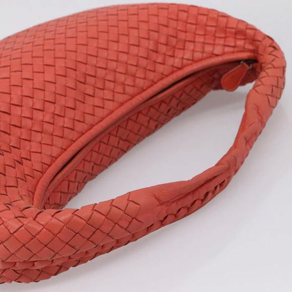 BOTTEGA VENETA INTRECCIATO Hobo Hand Bag Leather Pink 115654 Auth ka5654V