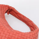 BOTTEGA VENETA INTRECCIATO Hobo Hand Bag Leather Pink 115654 Auth ka5654V-8