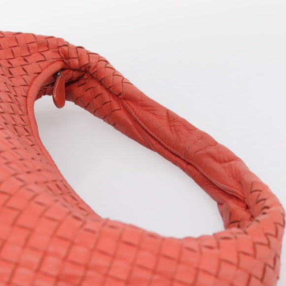 BOTTEGA VENETA INTRECCIATO Hobo Hand Bag Leather Pink 115654 Auth ka5654V