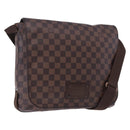 LOUIS VUITTON Damier Ebene Brooklyn MM Shoulder Bag N51211 LV Auth ka5659-1