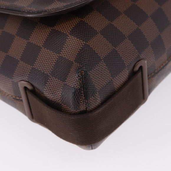 LOUIS VUITTON Damier Ebene Brooklyn MM Shoulder Bag N51211 LV Auth ka5659