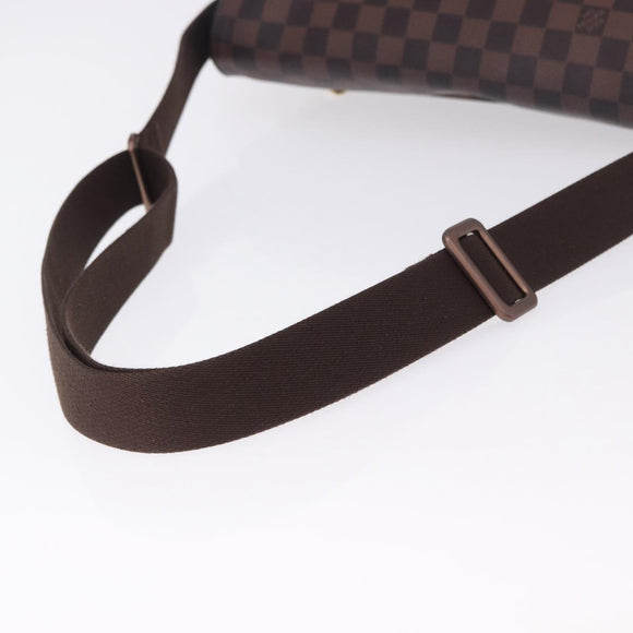 LOUIS VUITTON Damier Ebene Brooklyn MM Shoulder Bag N51211 LV Auth ka5659