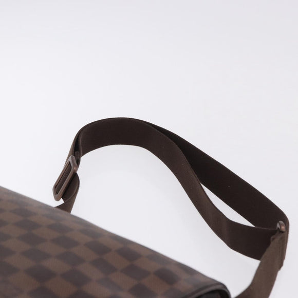 LOUIS VUITTON Damier Ebene Brooklyn MM Shoulder Bag N51211 LV Auth ka5659