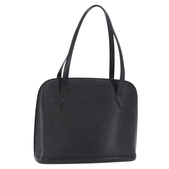 LOUIS VUITTON Epi Lussac Shoulder Bag Black M52282 LV Auth ka5660