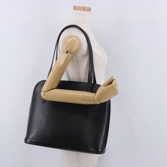 LOUIS VUITTON Epi Lussac Shoulder Bag Black M52282 LV Auth ka5660