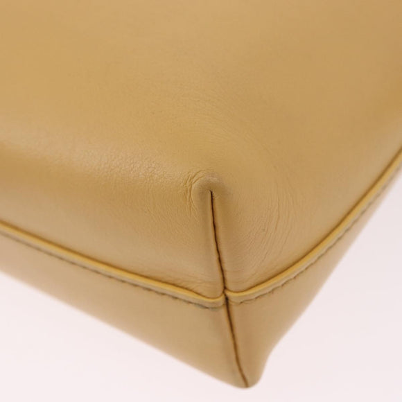 Chloe Hand Bag Leather Beige Auth ka5661A