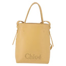 Chloe Hand Bag Leather Beige Auth ka5661A-13