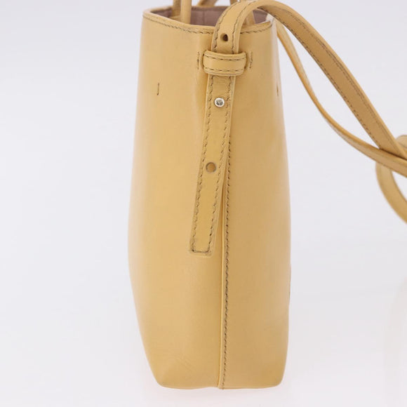 Chloe Hand Bag Leather Beige Auth ka5661A