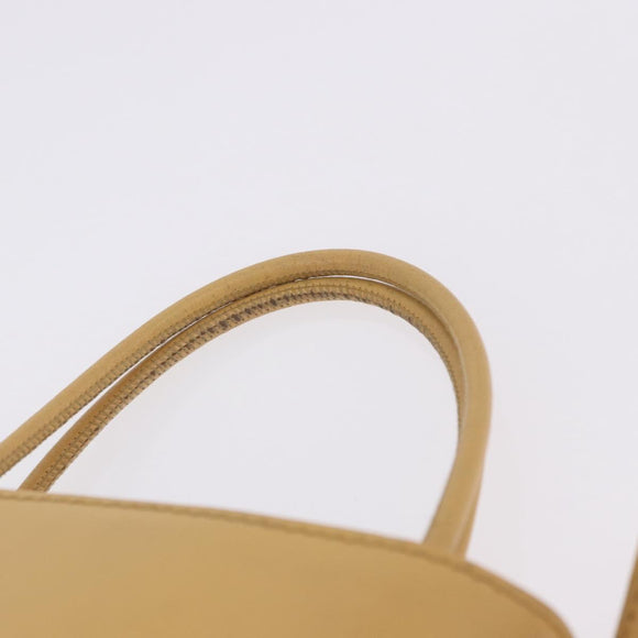 Chloe Hand Bag Leather Beige Auth ka5661A