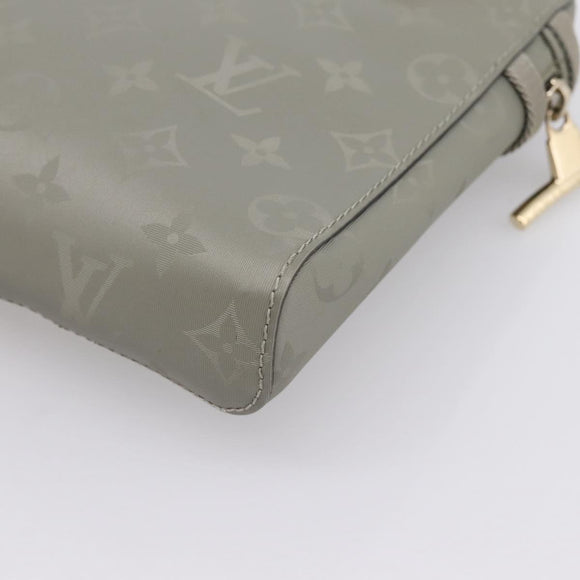 LOUIS VUITTON Monogram Titanium Messenger PM Bag Gray M43889 LV Auth ka5662V