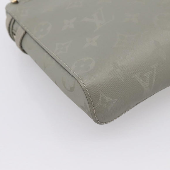 LOUIS VUITTON Monogram Titanium Messenger PM Bag Gray M43889 LV Auth ka5662V