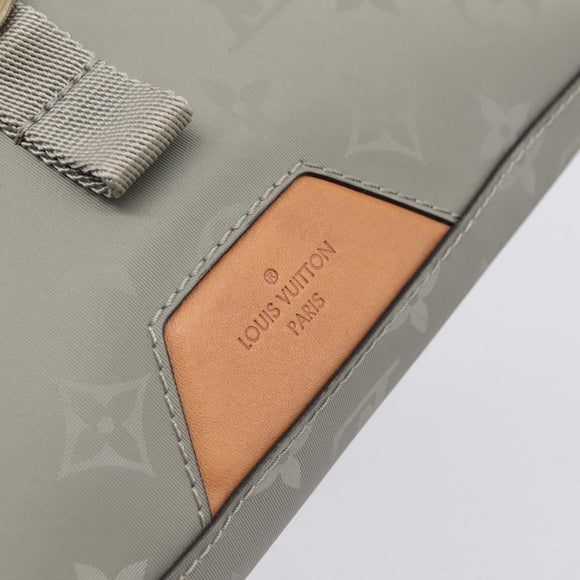 LOUIS VUITTON Monogram Titanium Messenger PM Bag Gray M43889 LV Auth ka5662V