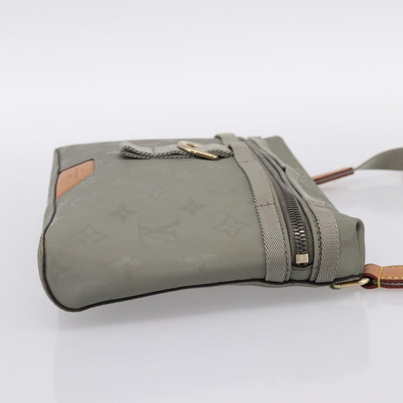 LOUIS VUITTON Monogram Titanium Messenger PM Bag Gray M43889 LV Auth ka5662V