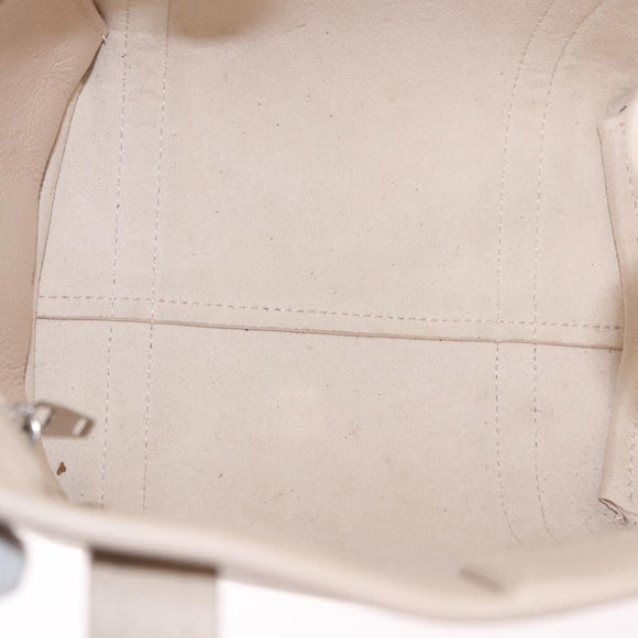 BALENCIAGA Everyday XS Tote Bag Leather Ivory Silver 672793 Auth ka5663A