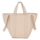 BALENCIAGA Everyday XS Tote Bag Leather Ivory Silver 672793 Auth ka5663A-3