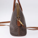 CELINE Macadam Canvas Hand Bag PVC Leather 2way Brown Gold Auth ka5664-5