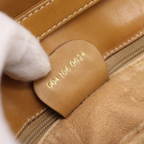 GUCCI Micro GG Supreme Shoulder Bag PVC Beige Gold 004 106 0024 Auth ka5666