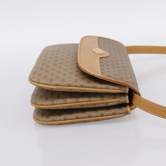 GUCCI Micro GG Supreme Shoulder Bag PVC Beige Gold 004 106 0024 Auth ka5666
