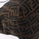 FENDI Zucca Canvas Tote Bag Brown Black Auth ka5668-15