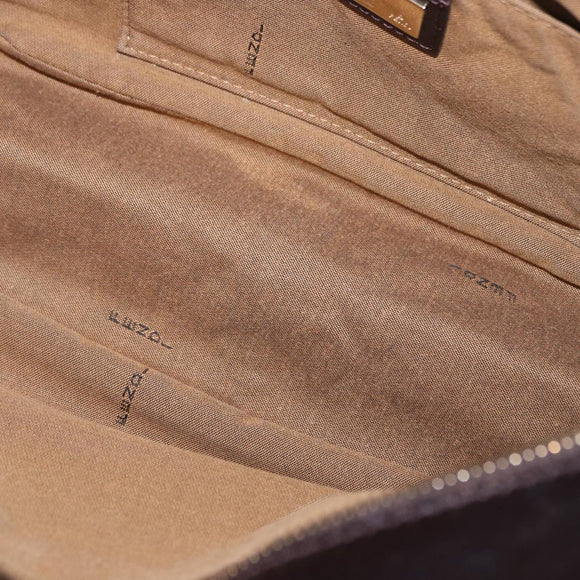 FENDI Zucca Canvas Tote Bag Brown Black Auth ka5668