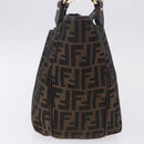 FENDI Zucca Canvas Tote Bag Brown Black Auth ka5668-4