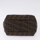 FENDI Zucca Canvas Tote Bag Brown Black Auth ka5668-5