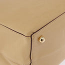 LOEWE Hand Bag Leather Beige Gold Auth ka5669V-9