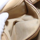 LOEWE Hand Bag Leather Beige Gold Auth ka5669V-20