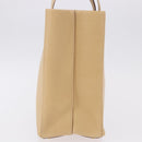 LOEWE Hand Bag Leather Beige Gold Auth ka5669V-3