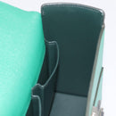 HERMES Synetique Chevre Hand Bag Leather Green Silver Auth ka5671SAM-22