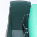 HERMES Synetique Chevre Hand Bag Leather Green Silver Auth ka5671SAM-23