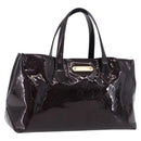LOUIS VUITTON Monogram Vernis Wilshire PM Bag Rouge Favist M91644 LV Auth ka5672-1