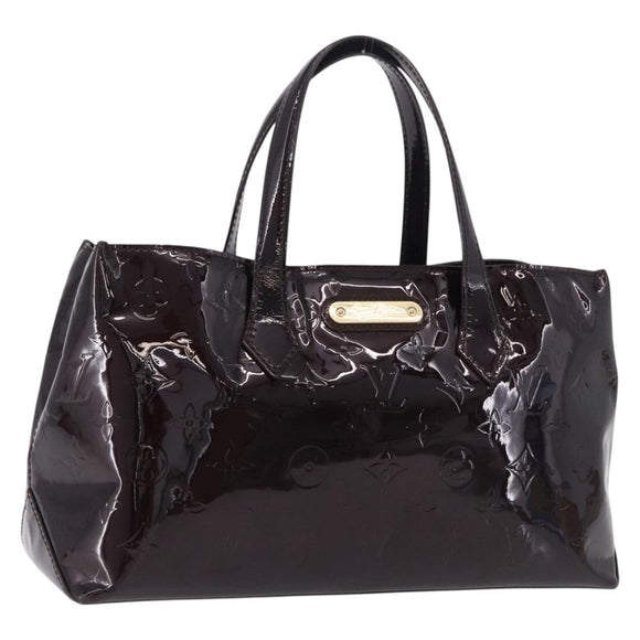 LOUIS VUITTON Monogram Vernis Wilshire PM Bag Rouge Favist M91644 LV Auth ka5672