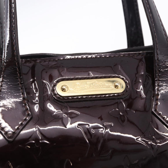 LOUIS VUITTON Monogram Vernis Wilshire PM Bag Rouge Favist M91644 LV Auth ka5672