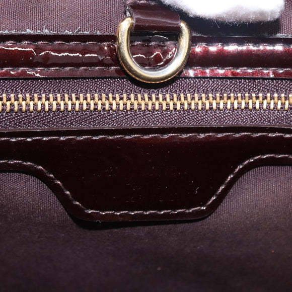 LOUIS VUITTON Monogram Vernis Wilshire PM Bag Rouge Favist M91644 LV Auth ka5672